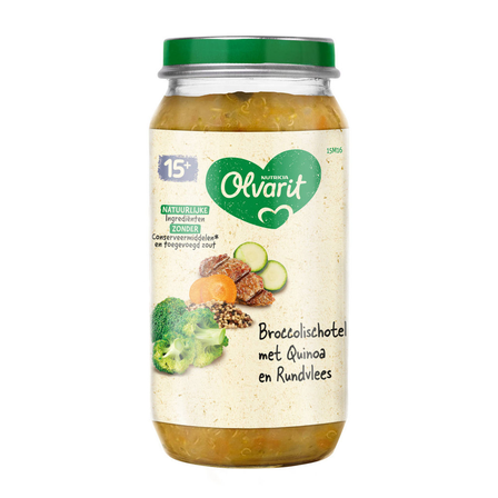 Olvarit Broccolischotel quinoa rundvlees 15+ maanden