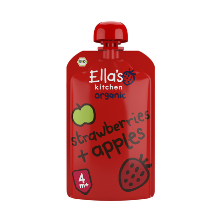 Ella's Kitchen Aardbeien met Appel 4+ Mnd.