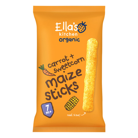 Ella's Kitchen Maize sticks wortels + mais 7m+