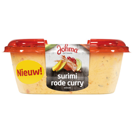 Johma surimi rode curry salade