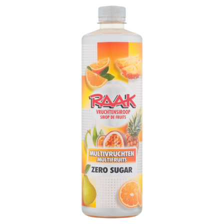 Raak Vruchtensiroop Multivruchten Zero Sugar