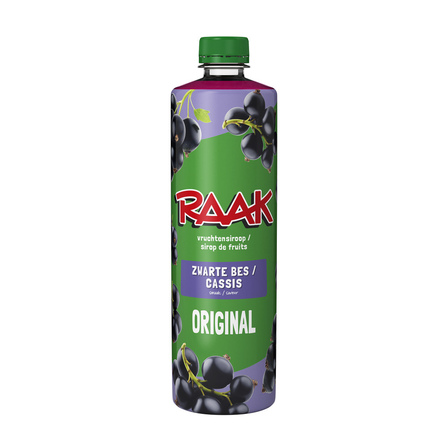 Raak vruchtensiroop zwarte bes