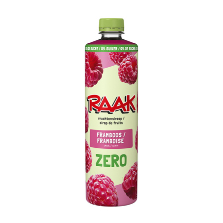 Raak vruchtensiroop framboos zero
