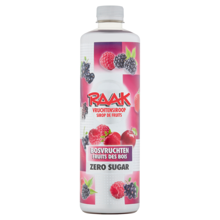 Raak Vruchtensiroop Bosvruchten Zero Sugar