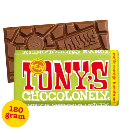 Tony's Chocolonely Melk Romige Hazelnoot Crunch  