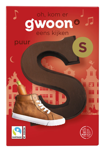 g'woon Chocolade Letter Puur P 135 g