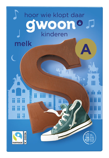 g'woon Chocolade Letter Melk G 135 g