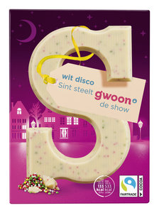 g'woon Letter S Wit Disco 100 g