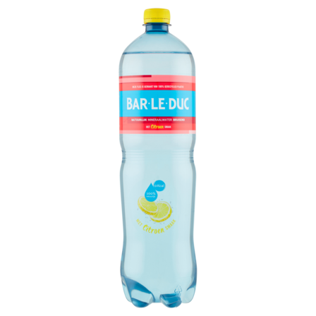 Bar-le-Duc Natuurlijk Mineraalwater Bruisend met Citroen Smaak 1,5 L