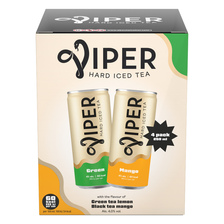 Viper Hard Seltzer ice tea lemon-mango