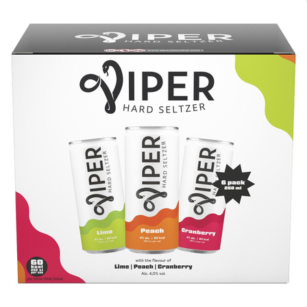 Viper hard seltzer variety 6-pack