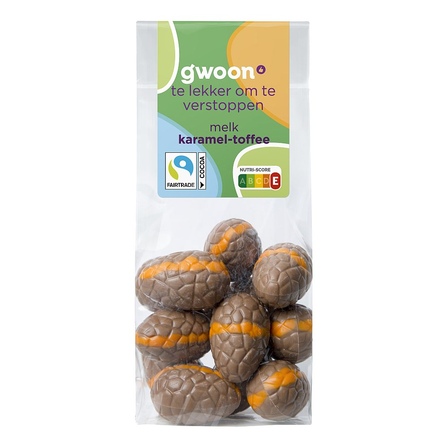 G'woon bonbon eitjes melk karamel toffee 