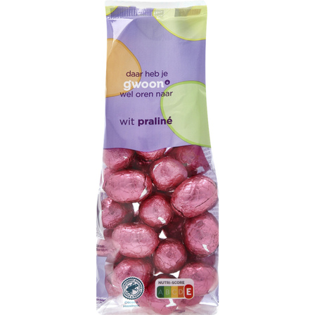 G'woon eitjes wit/praline