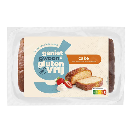 G'woon Roombotercake biologisch glutenvrij