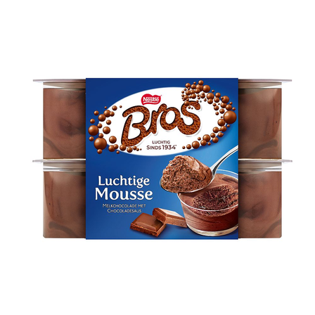 Bros Mousse Luchtige Melkchocolade