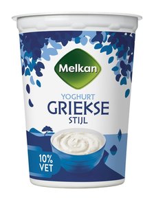 Melkan Yoghurt Griekse Stijl 10% Vet 500 g