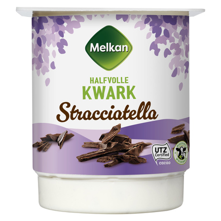 Melkan Halfvolle Kwark Stracciatella 450 g