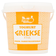 Zuivelmeester Yoghurt Griekse Stijl Perzik - Passievruchtensap 1000 g