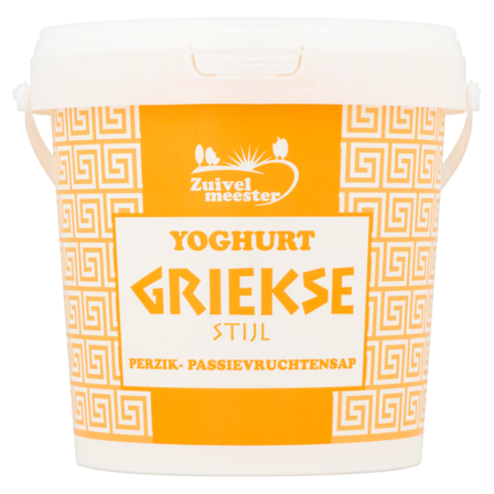 Zuivelmeester Yoghurt Griekse Stijl Perzik - Passievruchtensap 1000 g