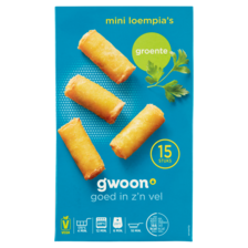 g'woon Mini Loempia's Groente 15 x 20 g