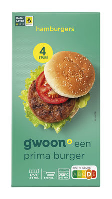 g'woon Hamburgers 4 x 70 g