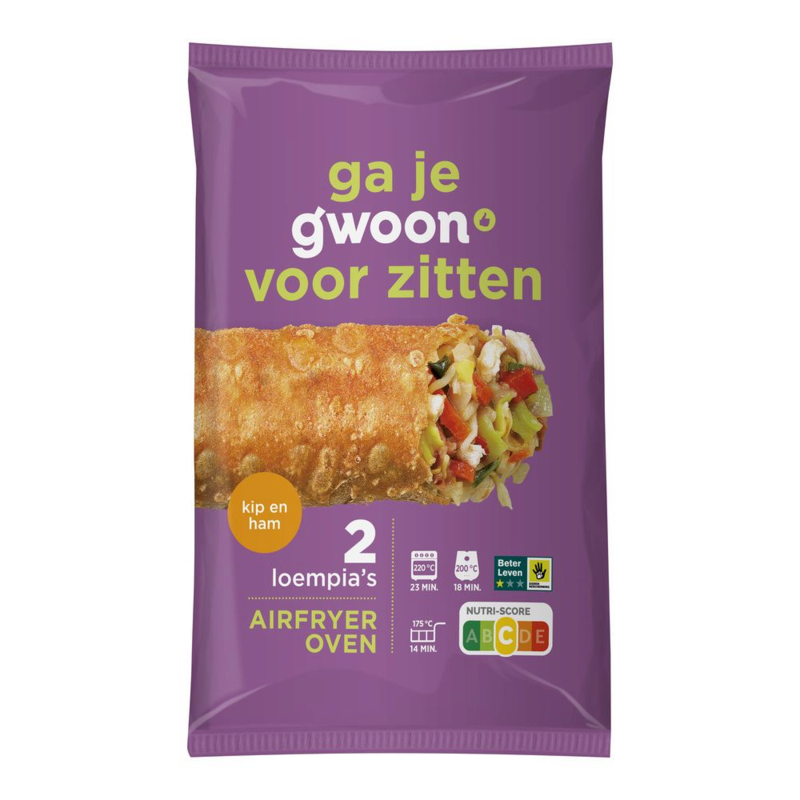 G'woon maaltijdloempia ham kip
