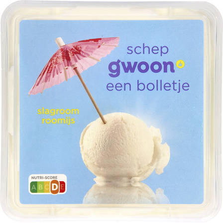 g'woon Slagroom Roomijs