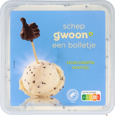 G'woon Stracciatella roomijs