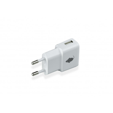 USB Laadstekker Wit 1000mA/5V. 1x USB 100 - 240Vac