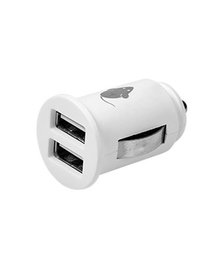 USB Charger Auto Wit  2.4a Car charger, 2x USB/5V.