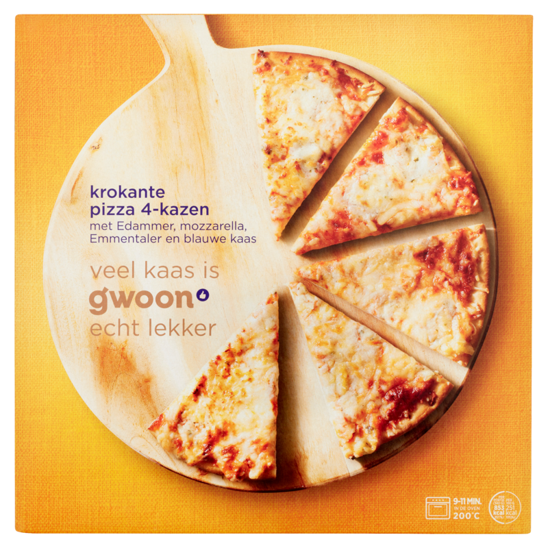 G'woon pizza 4 kazen 340gr