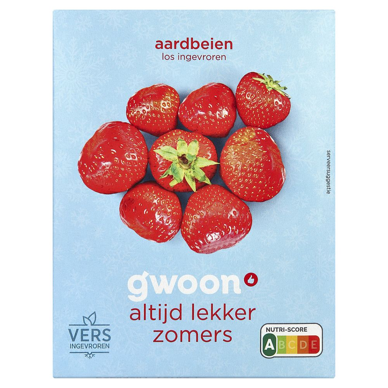 G'woon aardbeien 225gr.