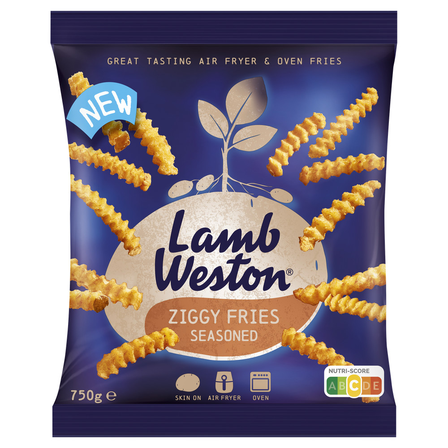Lamb Weston Ziggy Fries Seasoned