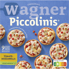 WAGNER Piccolinis mini pizza tomaat mozzarella 9 stuks 270 g