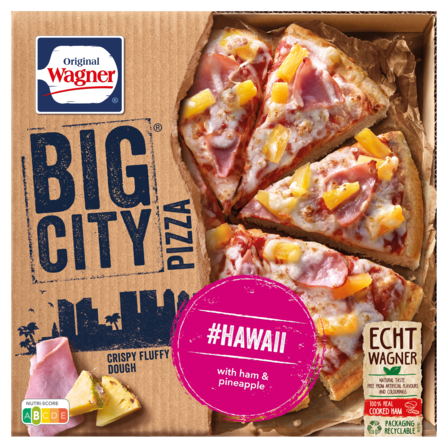 WAGNER BIG city pizza hawaii ananas ham 435 g