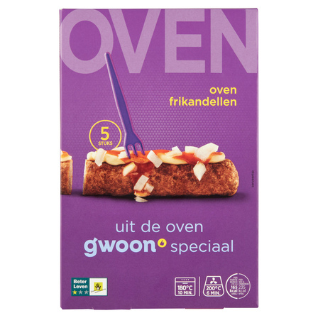 g'woon Oven Frikandellen 5 x 70 g