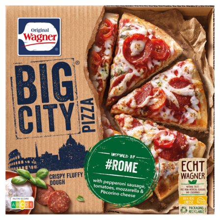 WAGNER BIG city pizza rome salami tomaat kaas 405 g