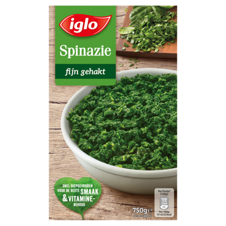 Iglo Spinazie Fijn Gehakt 750 g