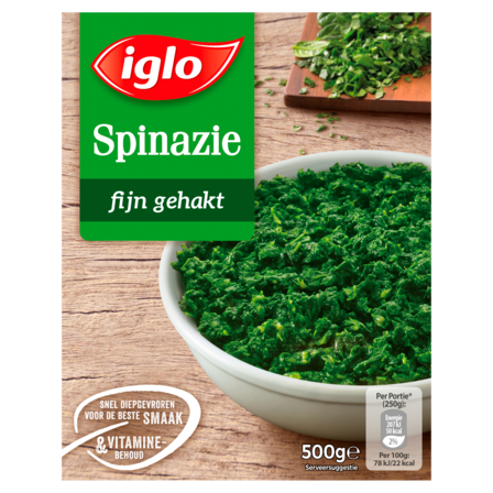 Iglo Spinazie fijn gehakt 500 g