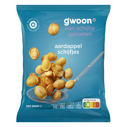 g'woon Aardappelschijfjes 600 g