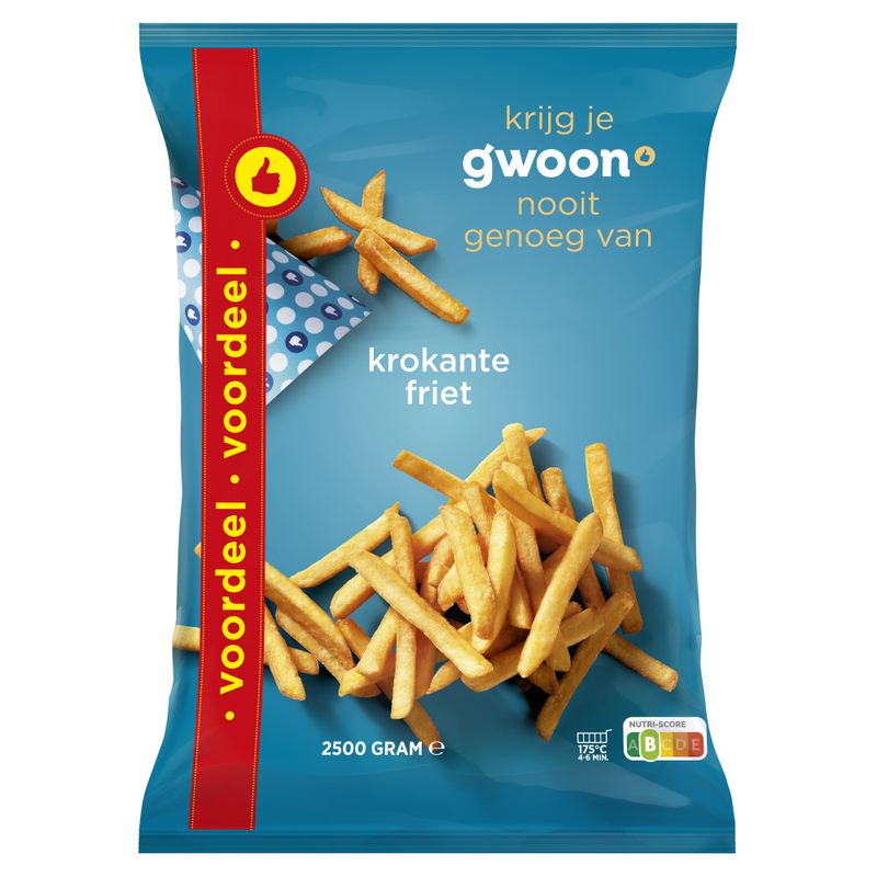 G'woon patat frites 2500gr