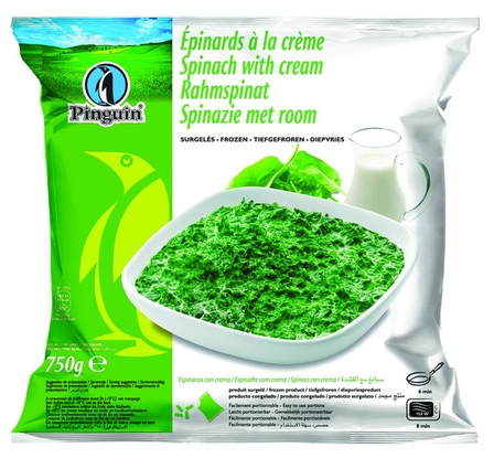 Pinguin Spinazie met room