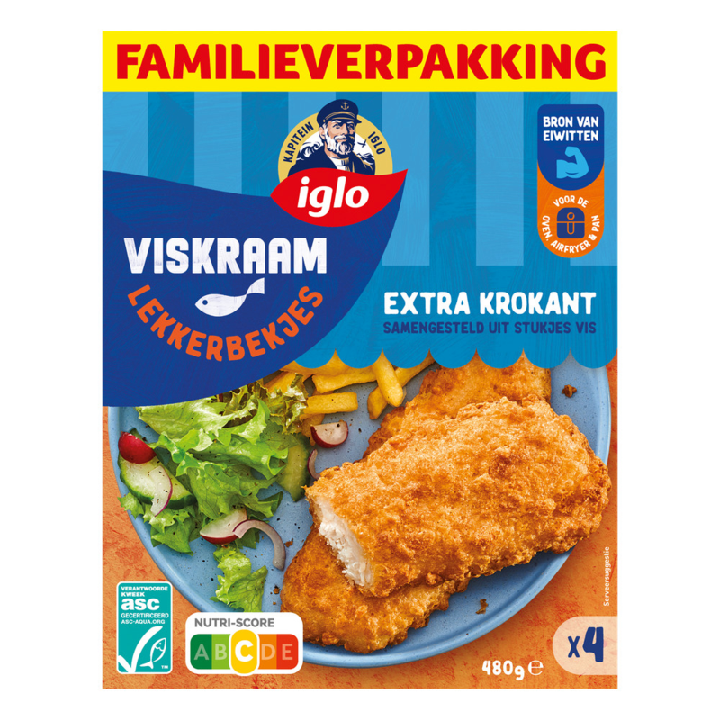 Iglo Viskraam Lekkerbekjes familieverpakking