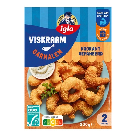 Iglo Viskraam krokant gepaneerde garnalen