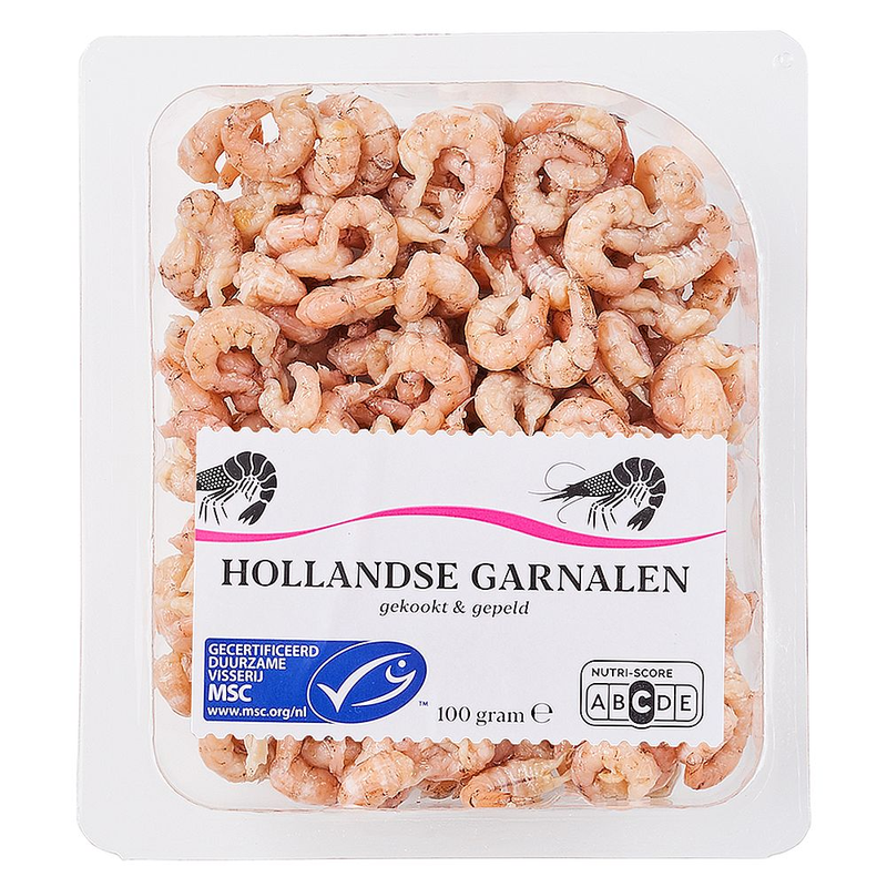 Hollandse garnalen msc 100gr