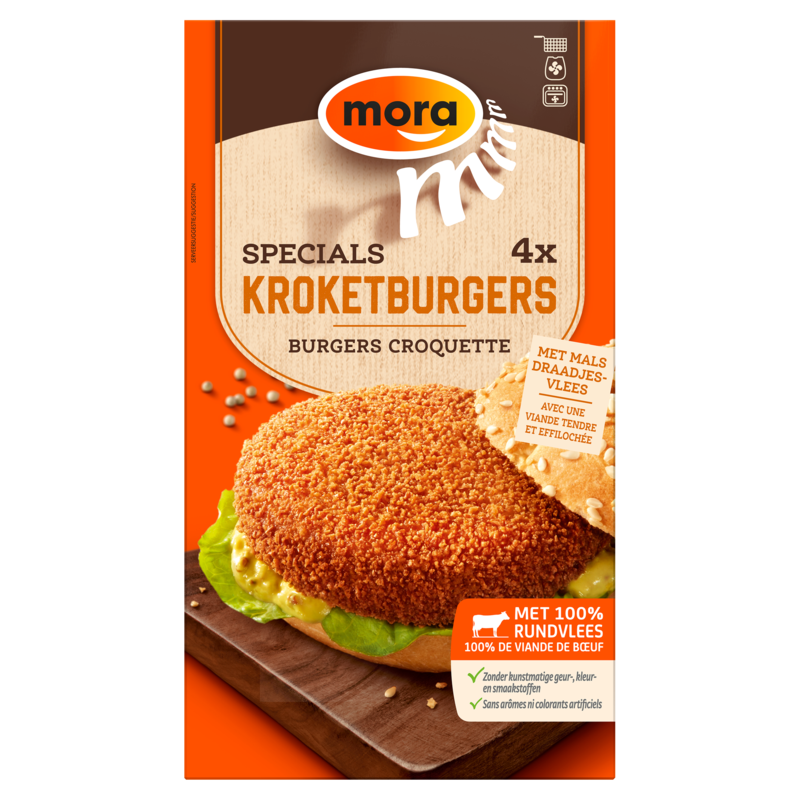 Mora Specials Kroketburgers 4 x 80 g