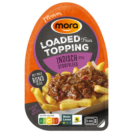 Mora Loaded Fries  Topping Indisch Stoofvlees