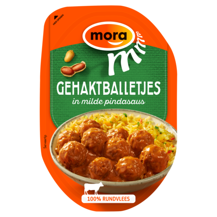 Mora Gehaktballetjes in Milde Pindasaus 160 g