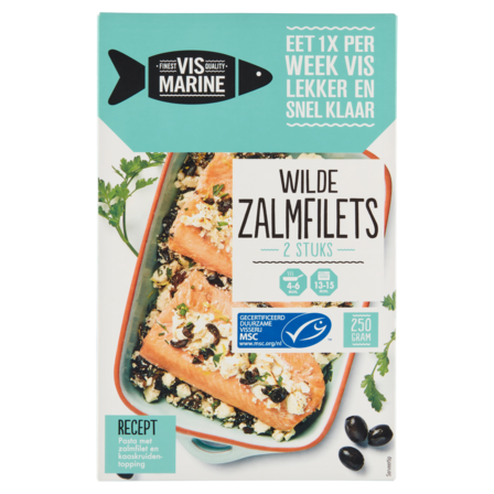 Vis Marine Wilde Zalmfilets 2 Stuks 250 g