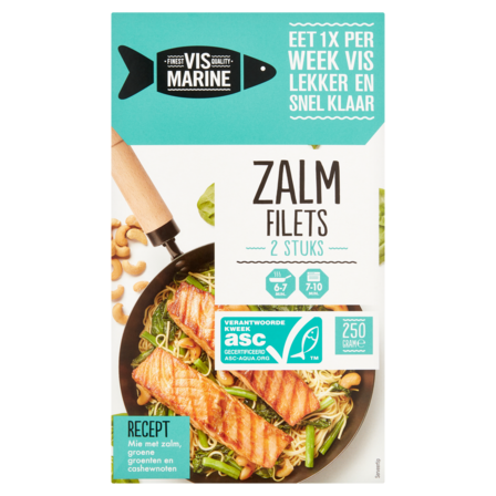 Vis Marine Zalm Filets 2 Stuks 250 g